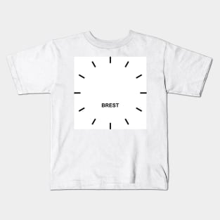 BREST Time Zone Wall clock Kids T-Shirt